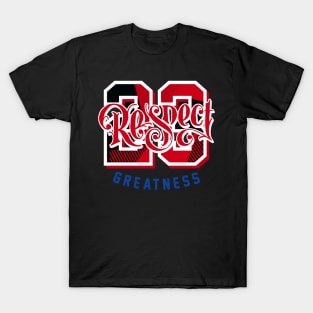 Respect Greatness Retro Playoffs Sneaker T-Shirt